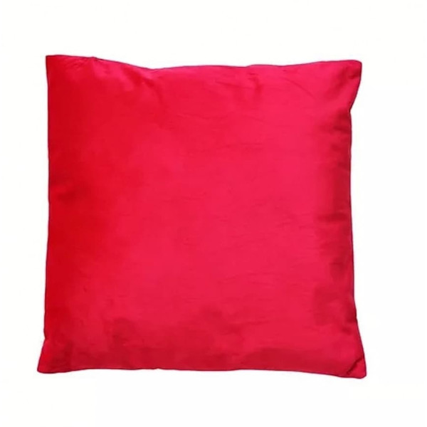 Червена интериорна възглавница - плюш