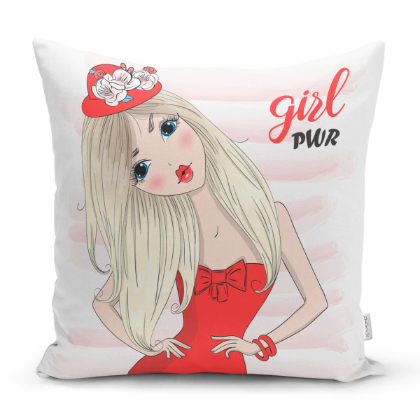 Възглавница за декорация  - Girl pwr