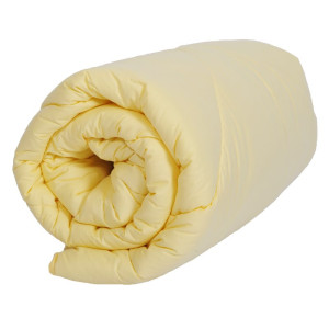 Жълта памучна олекотена завивка - зимна