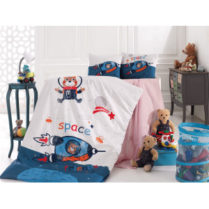 Бебешки спален комплект Звездни приятели - Ранфорс