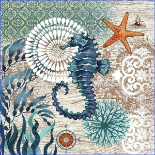 Декоративна калъфка за възлавница - Морски свят