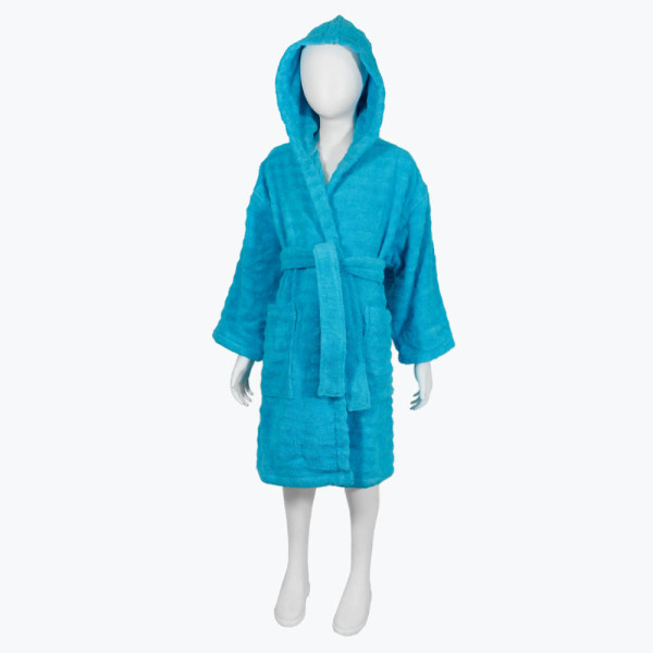 Детски халат за баня BON BON BLUE - 100% памук