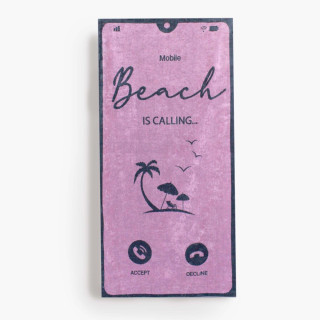 Кърпа за плаж BEACH PINK - 100% памук