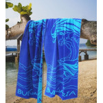 100% памучна кърпа за плаж -  DOLPHIN BLUE