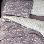Спално бельо Лукс Ларнел - 100% памук, лилаво