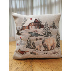 Декоративна възглавница - Polar bears