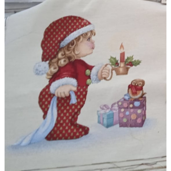 Декоративна калъфка за възглавница с цип -  Коледна Лола