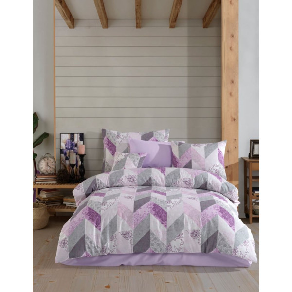 Памучен спален комплект с олекотена завивка - ELDORA