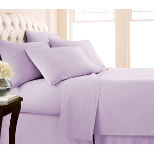 Светло лилав плик за завивка - памучен сатен