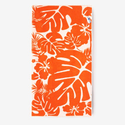 Луксозна плажна кърпа от 100% памук - ПАРТИ ХАВАЙ ОРАНЖ