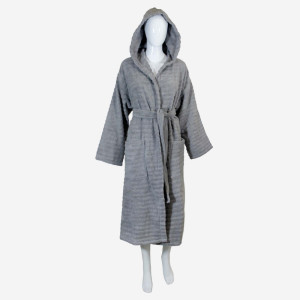 Халат за баня от висококачествен памук - СИТИ СИВ Халат за баня от висококачествен памук - СИТИ СИВ