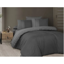 Сатенен спален комплект - CHACHERS DUET ANTHRACITE/SMOKE
