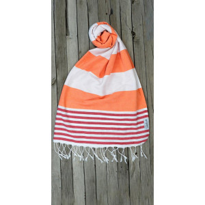 Оранжева плажна кърпа пещемал  Оранжева плажна кърпа пещемал