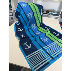 Плажна хавлиена кърпа - Морски мотиви Плажна хавлиена кърпа - Морски мотиви