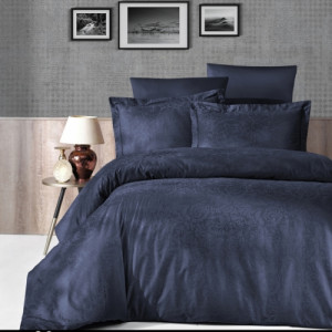 Спален комплект от памучен сатен и жакард - TECNA NAVI BLUE Спален комплект от памучен сатен и жакард - TECNA NAVI BLUE