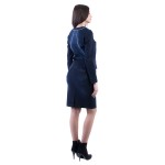 Комплект дамско синьо яке и пола