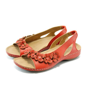 Анатомични дамски сандали червени  Jump 5079 червеноKP