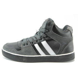 Мъжки топли кецове зимни черно-сиви БР 4120ч.сKP