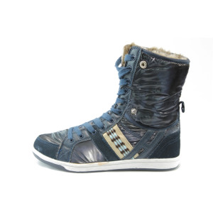 Дамски боти черни спортни БР 20-407 черниKP