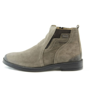 Мъжки боти бежови с цип КО 83-232бKP