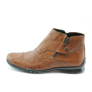 Мъжки боти кафяви от естествена кожа ЛД 50кKP