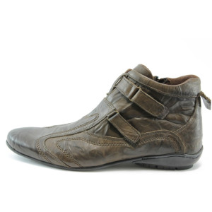 Мъжки боти с лепенки кафяви КО 9437KP