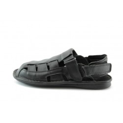 Мъжки сандали черни с лепенки КН 135ЧеренKP