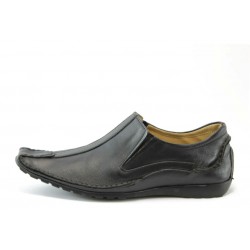 Мъжки обувки черни естествена кожа АК 701KP
