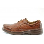 Мъжки обувки кафяви с връзки XS 3903KP