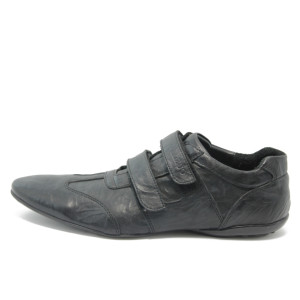 Мъжки спортни обувки с лепенки АК 1274 черниKP