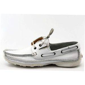 Мъжки мокасини бяло АК 311 бялоKP