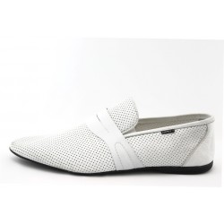 Мъжки обувки без връзки бели КО 9880 бялоKP