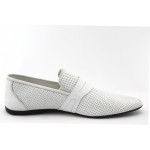 Мъжки обувки без връзки бели КО 9880 бялоKP