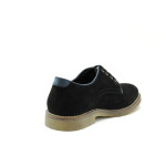 Мъжки обувки черни от набук КП 8684чKP