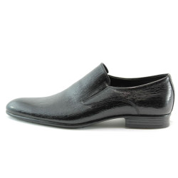 Мъжки стилни обувки с ластик черни БО4269ч.л.KP