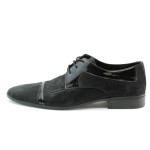 Мъжки обувки черни официални велурени ФЯ29ЧKP