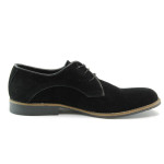 Мъжки обувки черни от набук ЛД341KP