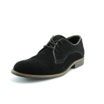 Мъжки обувки черни от набук ЛД341KP