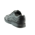 Мъжки обувки черни с връзки КН043ЧKP