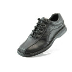 Мъжки обувки черни с връзки КН043ЧKP
