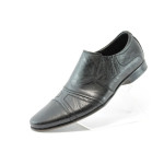 Мъжки обувки стилни черни с ластици ЛД114KP