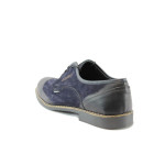 Анатомични мъжки обувки в синьо КО 39-991СKP-