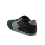 Мъжки обувки черни от набук КО6847KP