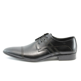 Мъжки обувки официални черни с връзки ЛД 79KP