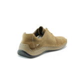 Мъжки обувки кафяви с връзки Rieker 05217KP