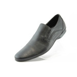 Мъжки обувки черни с ластик КО 2353чKP