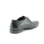 Мъжки обувки от естествена кожа черни ФЯ 8061чKP