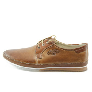 Мъжки обувки от естествена кожа ПИ 720кафеKP