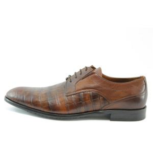 Мъжки обувки от естествена кожа кафяви АК 6344кKP