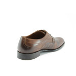 Мъжки обувки от естествена кожа кафяви АК 6344кKP
